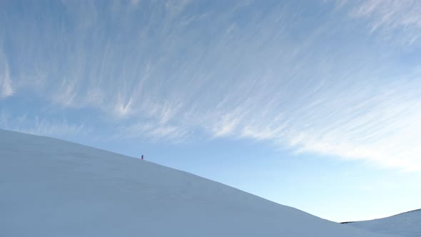 Snowboarding Uphill