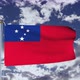 Samoa Flag Waving 4k - VideoHive Item for Sale