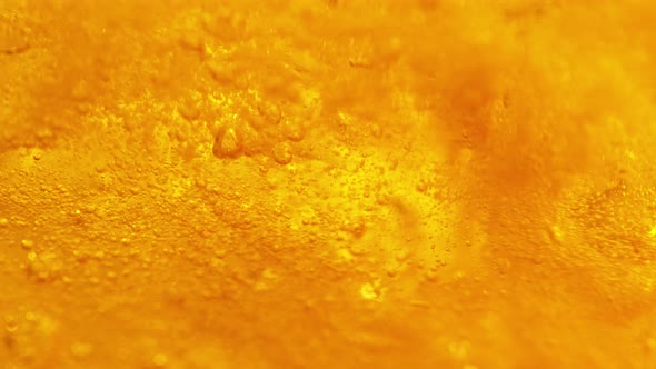 Super Slow Motion Shot of Abstract Beer Background at 1000Fps