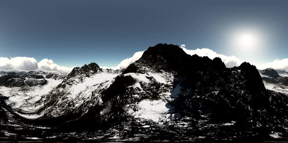 Aerial Vr 360 Panorama of Mountains. Made with the One 360 Degree Lense Camera