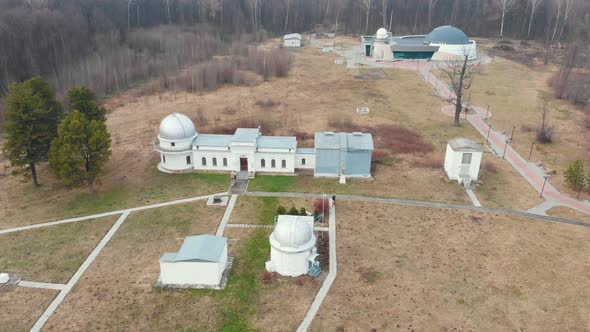 Observatory and Other Research Buildings on the Field