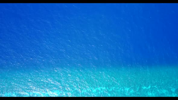 Aerial top view sky of marine resort beach trip by blue lagoon and white sandy background of a dayou