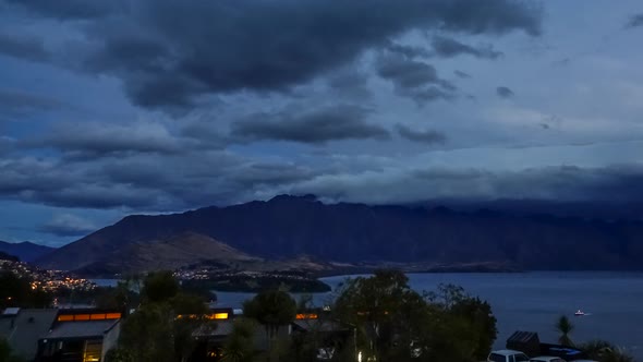 Evening in Queenstown timelapse