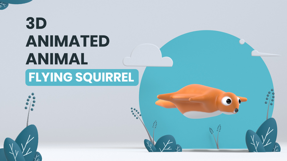 3D Animated Animal - Flying Squirrel