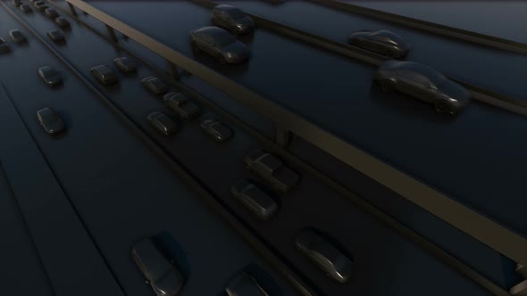 4K Bridge Traffic  alt