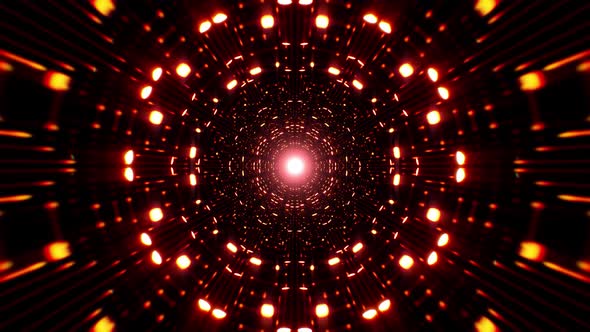 Red Dot Light Background Loop