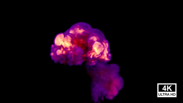 Explosion Mystic Fire With Smoke 4K alt