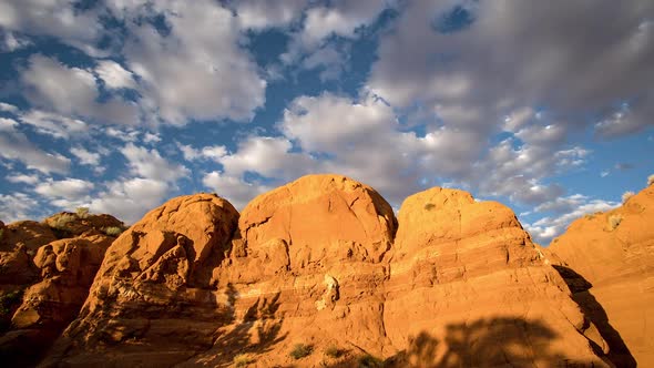 Time lapse viewing red rocks in the Escalante Utah desert