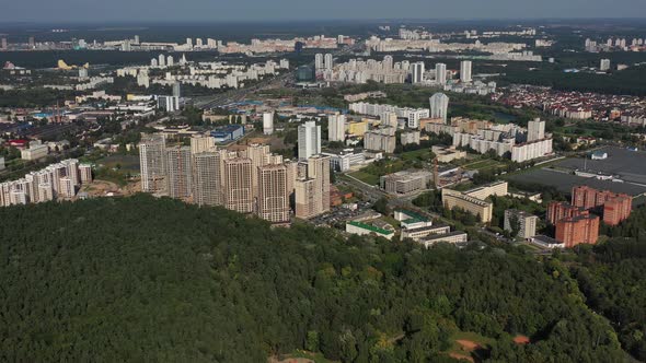 Residential Quarters, New Building and the National Library. Construction of the Minsk Mayak