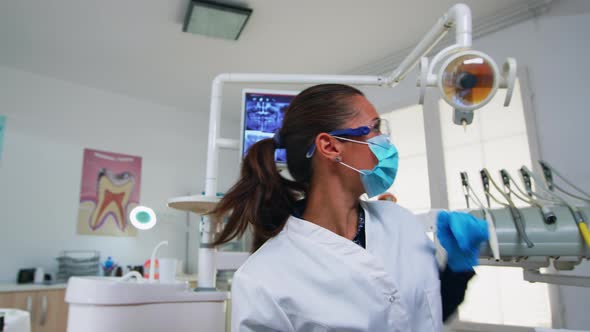 Patient Pov in Dental Chair Making Periodic Teeth Check