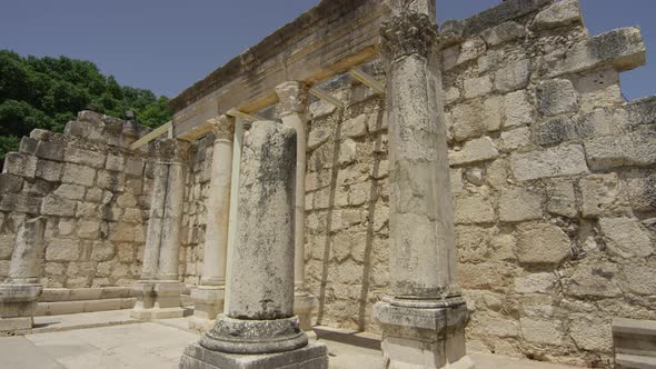 The synagogue in Capernaum