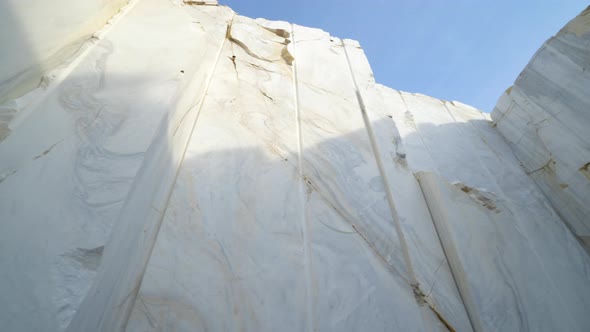 Quarry of White Marble. Marble Blocks Site