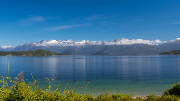 View on Amazing Lake in New Zealand