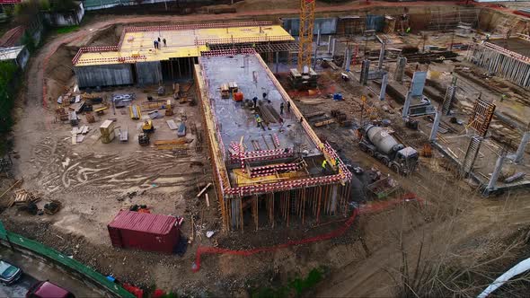 Aerial View of Construction Site alt