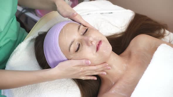 Woman Relaxing in Spa Salon