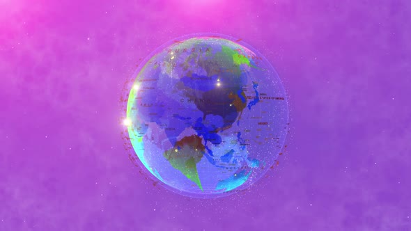 World Of The Map Colorful Sweet Proress Animation