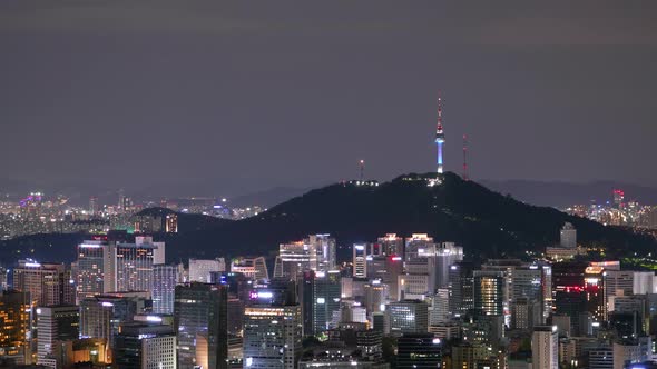 Korea City Night Time Lapse