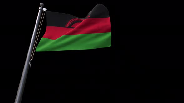 Malawi Flag With Alpha Channel 4K