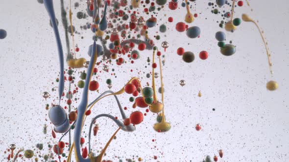 Slow motion shot of ink pouring into oil, shot with Phantom Flex 4K camera. alt