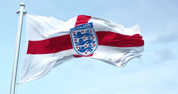 England Fc flag waving