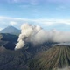 Aerial Shot of Mountain Bromo Active Volcano Crater in East Java Indonesia - VideoHive Item for Sale