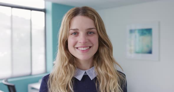 Caucasian woman smiling at camera