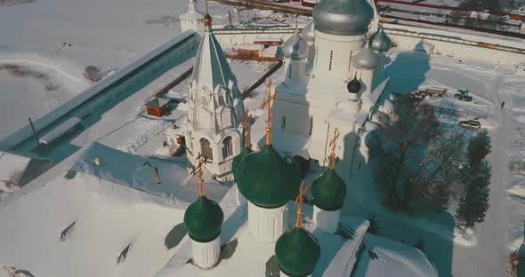 View Of The Winter Monastery In Pereslavl Zalessky