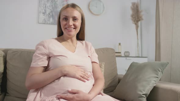 POV Of Happy Pregnant Woman