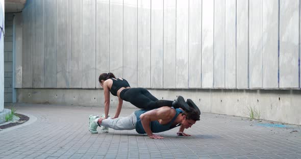 Sports Couple Train Together