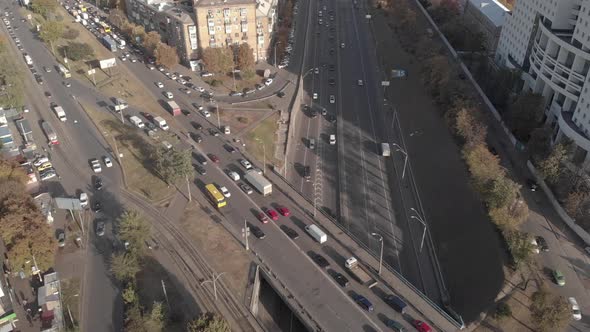 Kyiv, Ukraine. City View. Aerial Landscape