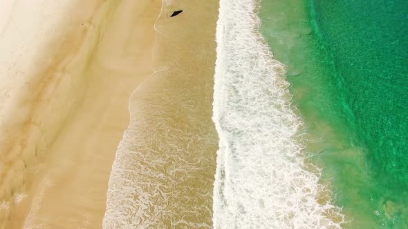 Aerial of beautiful beach