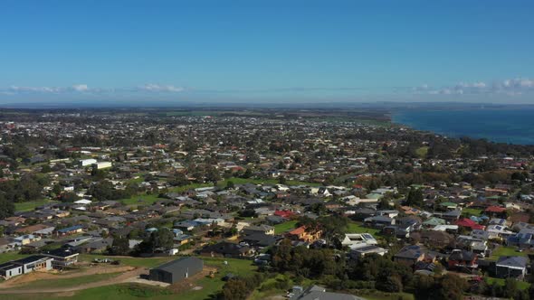 AERIAL Coastal Townships Of Clifton Springs And Curlewis Australia