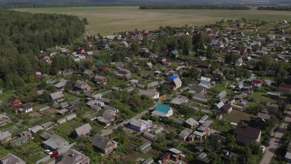 There are many residential houses and households in nature of Ural