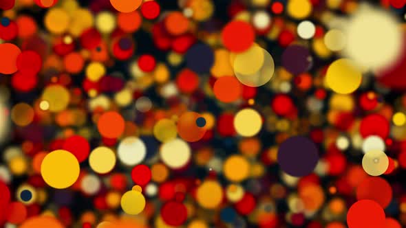 Multicolored Transparent Round Particles