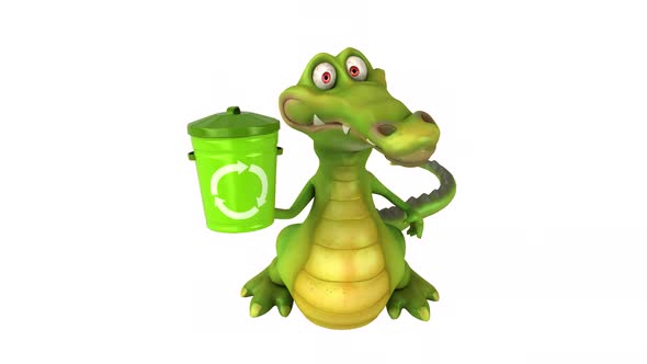 Fun crocodile - 3D animation