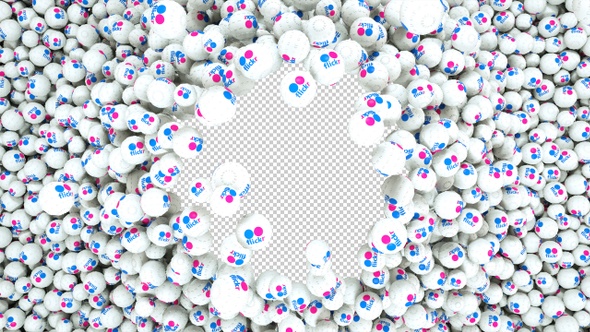 3 D Flicker Balls Transition