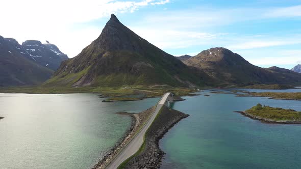 Fredvang Bridges Panorama Lofoten Islands