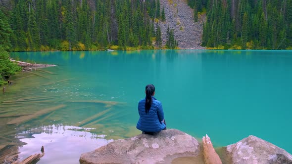 Majestic Mountain Lake in Canada