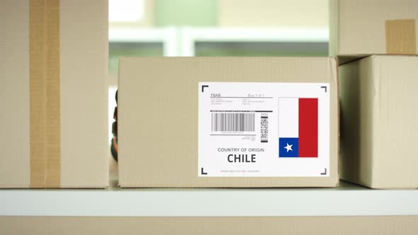 A Box From Chile on the Shelf