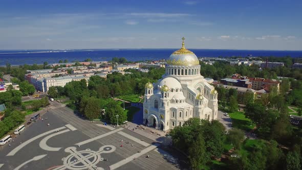 Cathedral of St Nicholas in Kronstadt Saint Petersburg