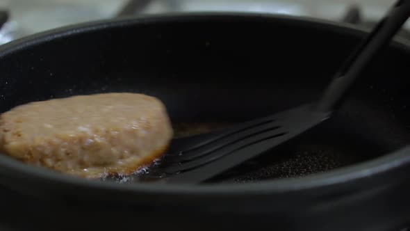 Homemade Juicy Minced Meat Patties Burgers