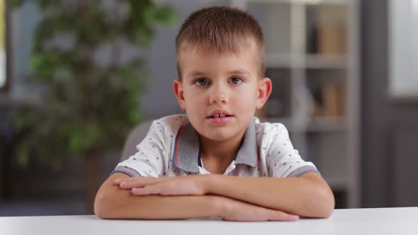 Portrait of Caucasian Boy