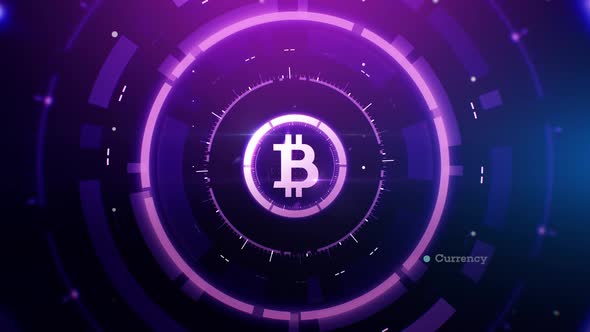 4K UHD Bitcoin Cryptocurrency Animation