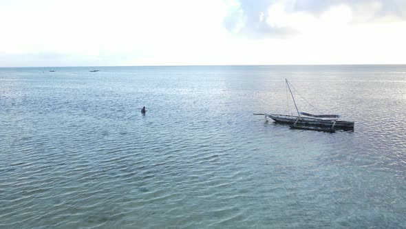 Women in the Coastal Zone at Low Tide in Zanzibar
