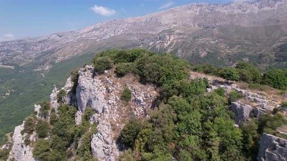 Drone flight around the Bau of St Jean in France