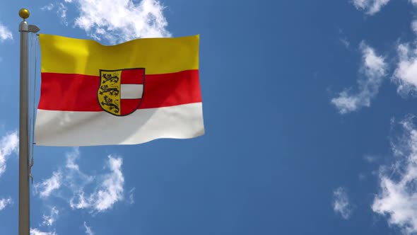 Carinthia Flag (Austria) On Flagpole