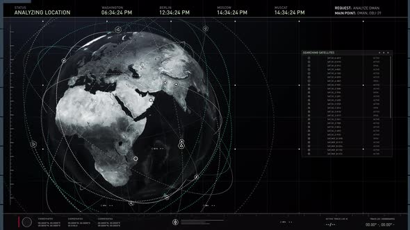 Mission browser ui has requested the satellite search on the map of the earth alt