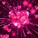 Romantic red diamond heart background video - VideoHive Item for Sale