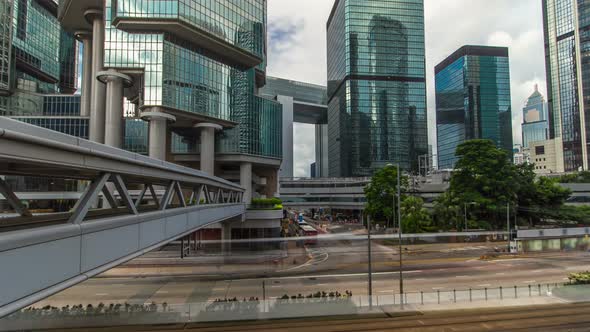 Hong Kong Overpass in Central Timelapse Hyperlapse