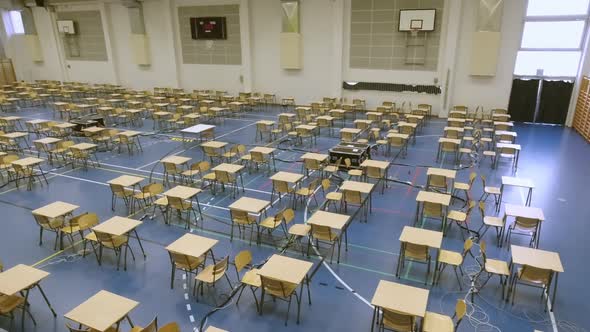 The Look of the Empty Classroom in Helsinki Finland